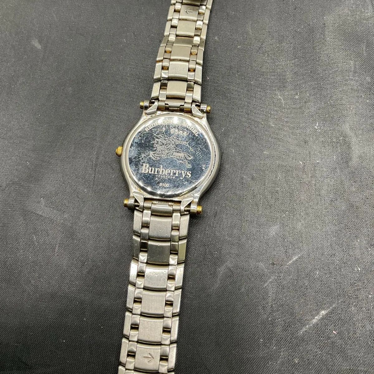 Burberrys　バーバリー　チェンジベゼル　時計　稼働中 希少美品 稼働 Burberrys バーバリー チェンジベゼル 9100L