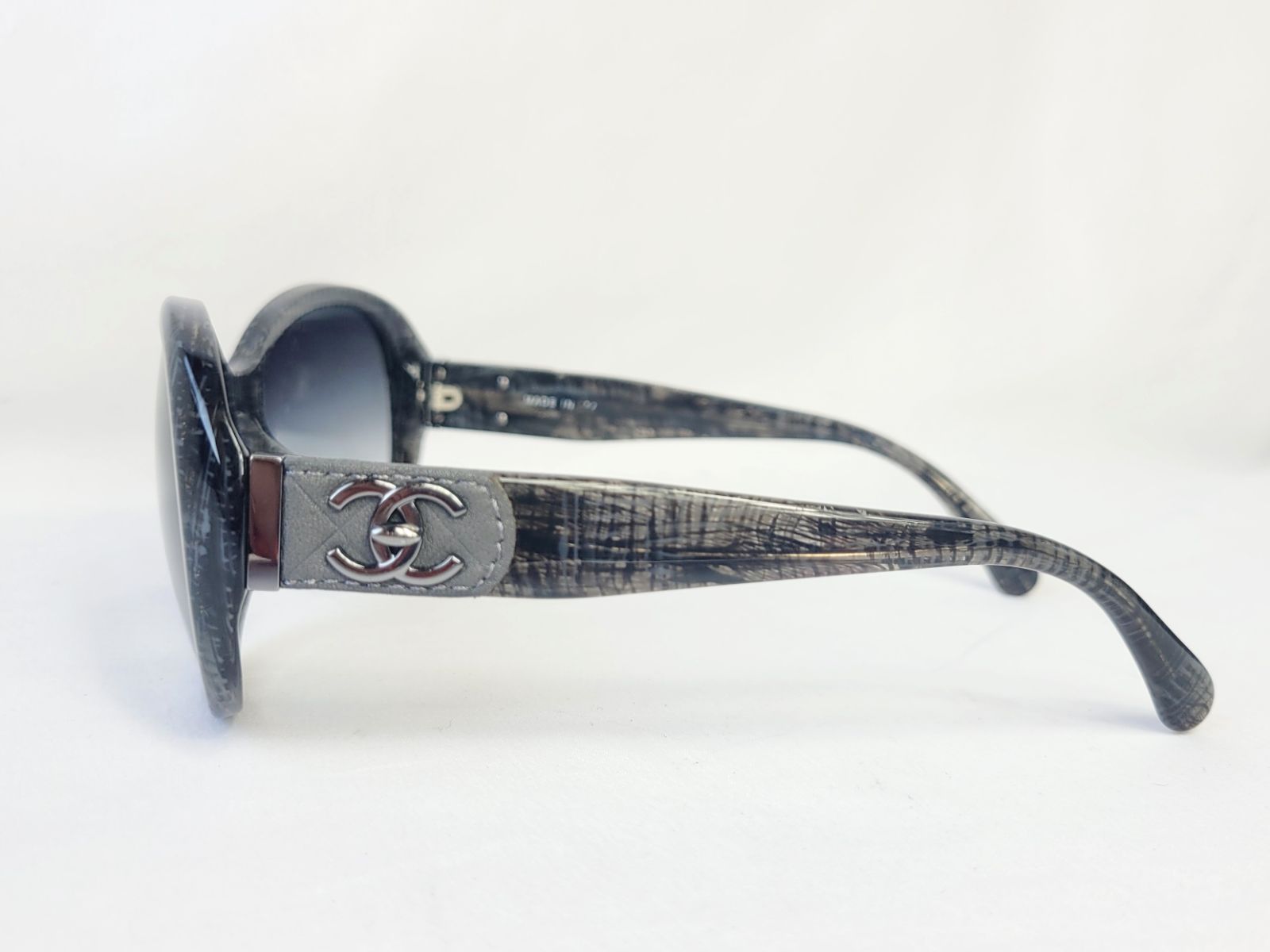 CHANEL サングラス 5235-Q-A ココマーク ツイード グレー シャネル  
