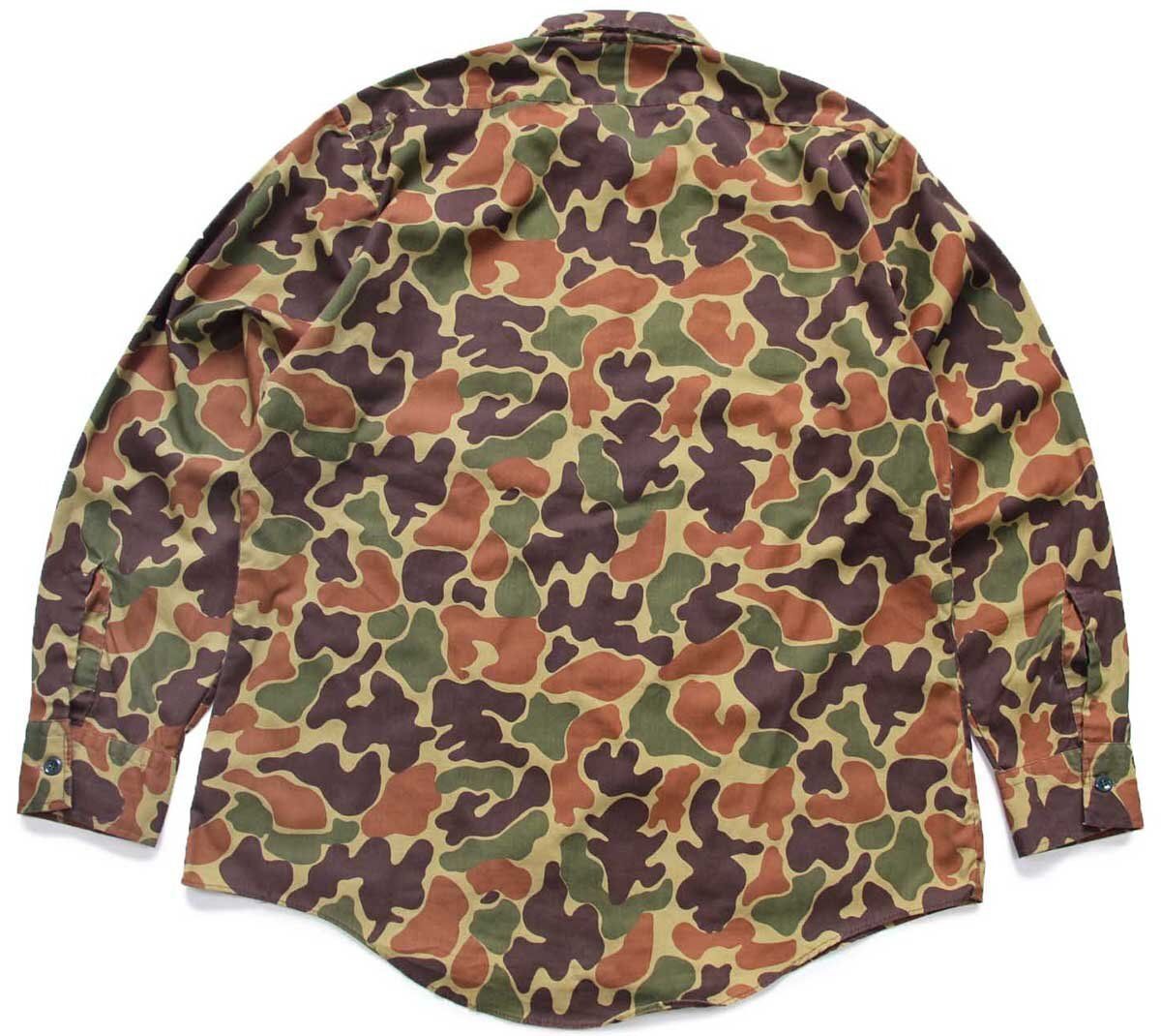 低価，人気SALE 70s Duxbak ダックハンターカモ ハンティングシャツ L