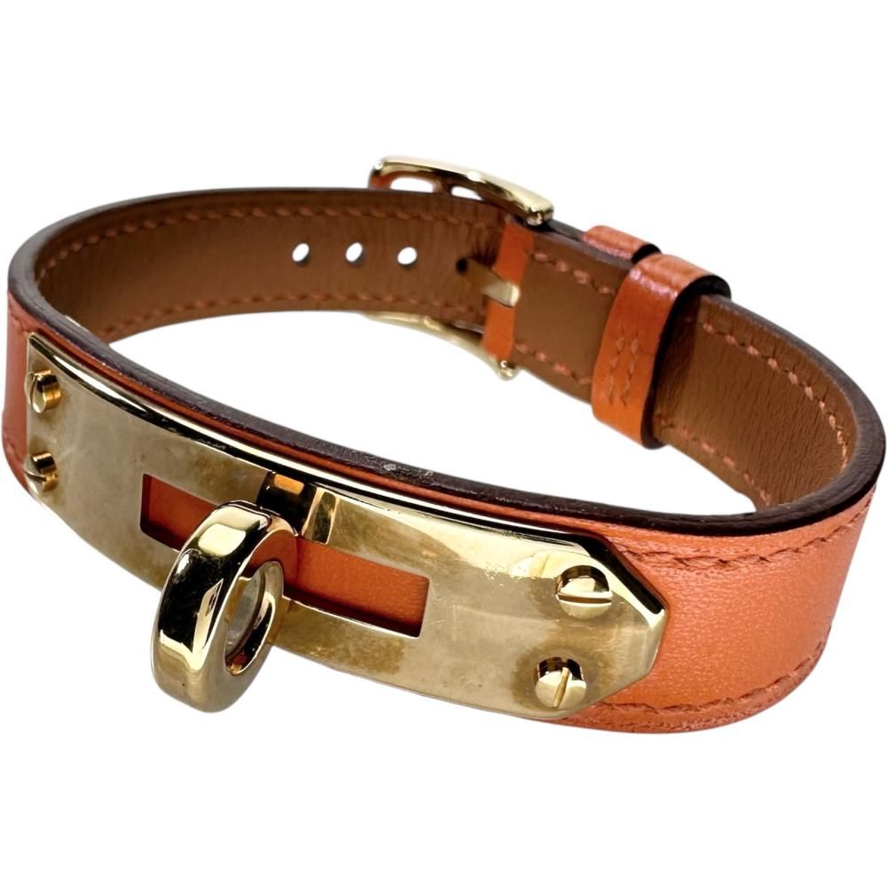エルメス／ケリー用 替え革ベルト レザー イエロー／純正尾錠 GP HERMES エルメス ケリーウォッチ 腕時計 レディース クウォーツ