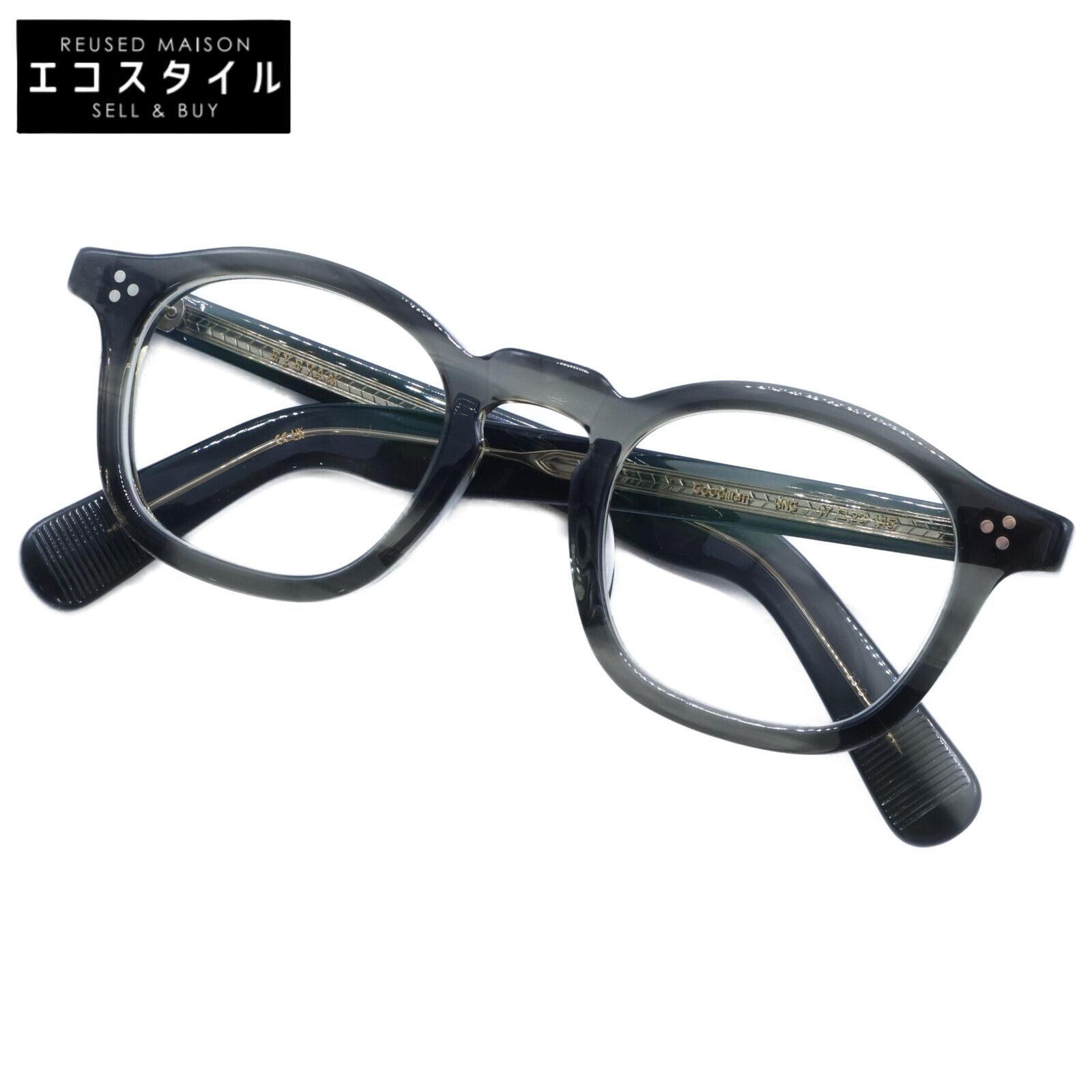 EYEVAN7285 アイヴァン Goodman WNG グッドマン 度入りレンズ フレンチウェリントン メガネフレーム 47□23-145