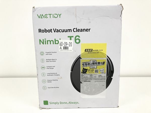 Vactidy Nimble T6 超薄型 お掃除ロボット 掃除機 家電 未使用