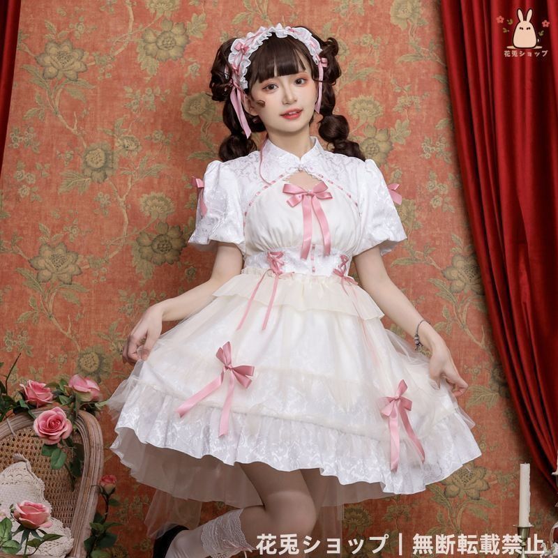 のカワイイロリータコスプレドレス