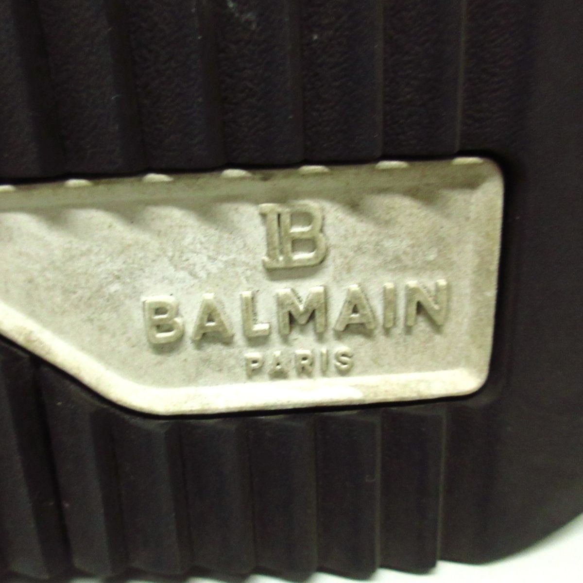 BALMAIN(バルマン) ショートブーツ 36 レディース 黒×シルバー BALMAIN(バルマン) ショートブーツ 36 レディース 黒×シルバー