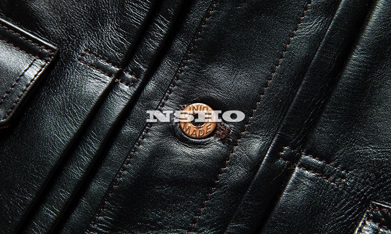 上質 メンズ レザー ジャケット 茶芯馬革 セカンドタイプ Gジャン