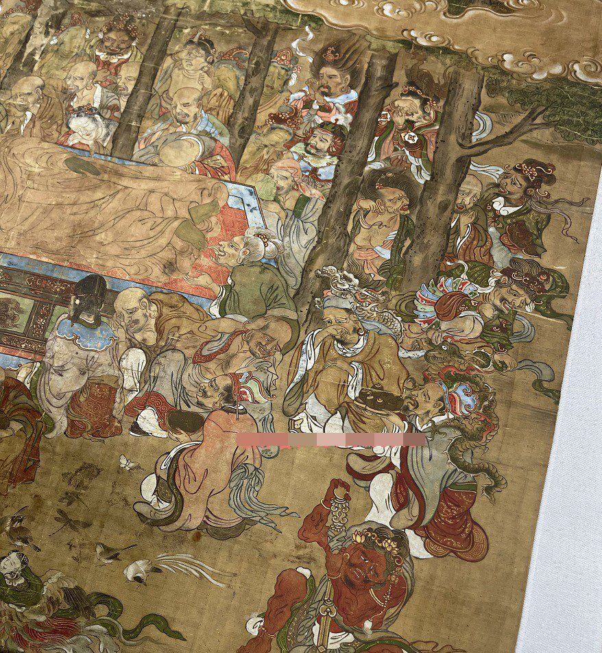 敦煌壁画 莫高窟 壁画 仏画 釈迦牟尼涅槃図 阿弥陀仏 仏画 仏教 敦煌壁画 莫高窟 壁画 仏画 釈迦牟尼涅槃図 阿弥陀仏 仏画 仏教