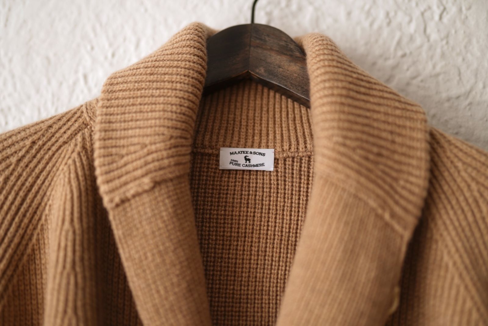 23AW Cashmere Shawl Collar Cardigan カシミヤショールカラー