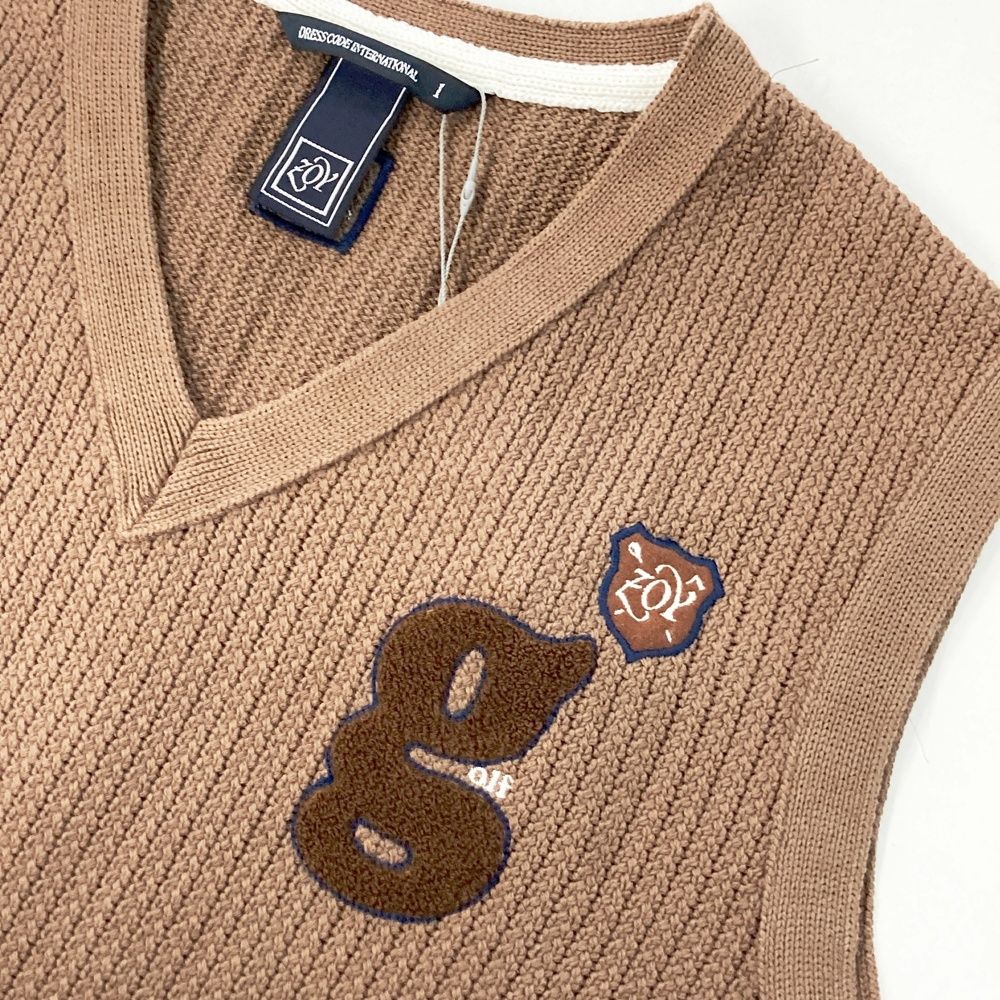 【全品送料無料】 サイズ 1 ZOY ゾーイ ニットベスト ブラウン系 240101526272 ゴルフウェア メンズ ストスト 名高い