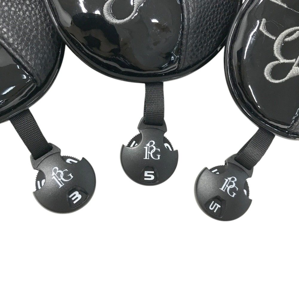 1PIU1UGUALE3 GOLF  ヘッドカバー 3点セット  ブラック系 FW×2 UT [240101490456] ゴルフウェア ストスト 1PIU1UGUALE3 GOLF ヘッドカバー 3点セット ブラック系 FW×2 UT