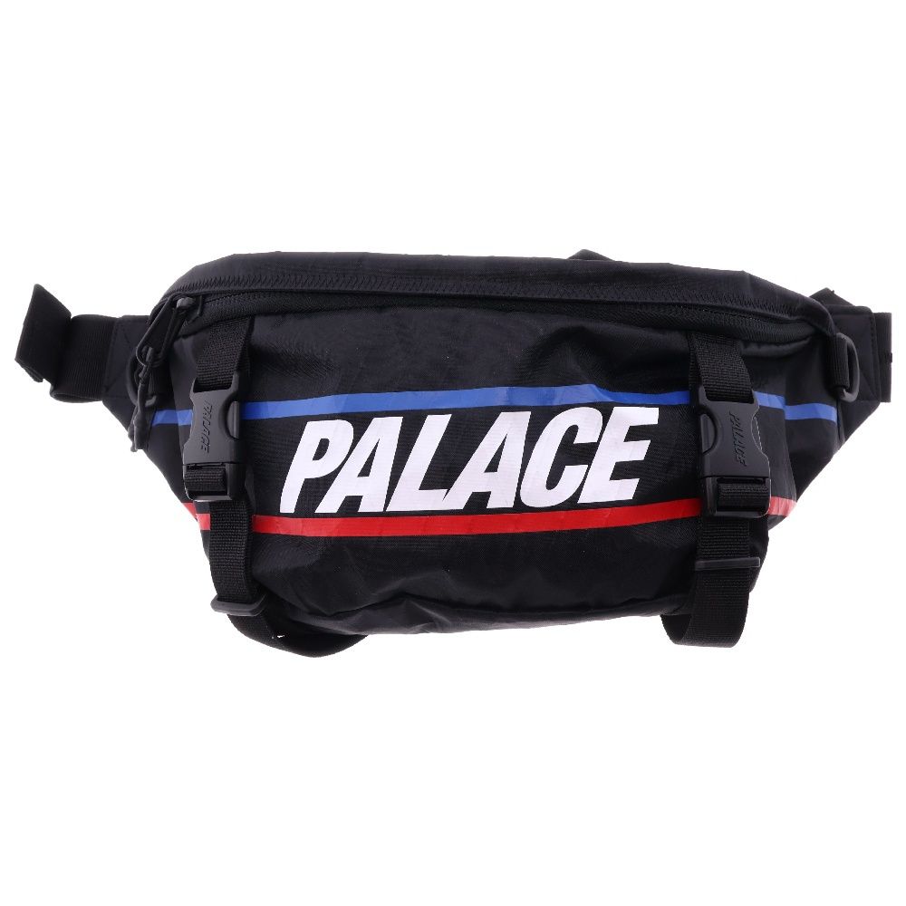 Palace Skateboards パレススケートボーズ 20SS DIMENSION BUN BAG メッシュデザイン ナイロン ショルダー ウエストバッグ ブラック