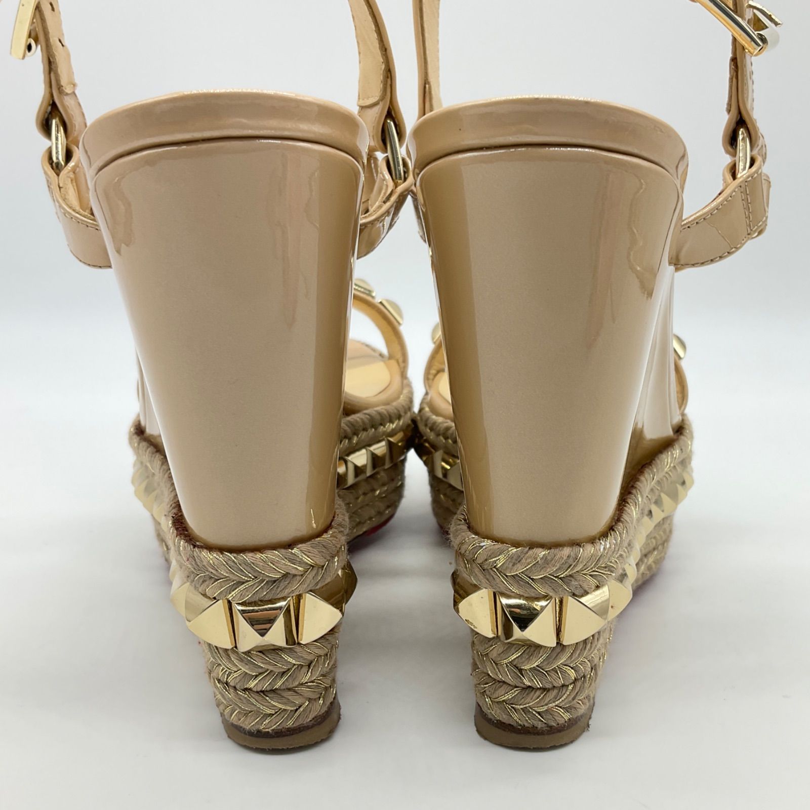 クリスチャンルブタン カタクロウ サンダル 38 中古】クリスチャン