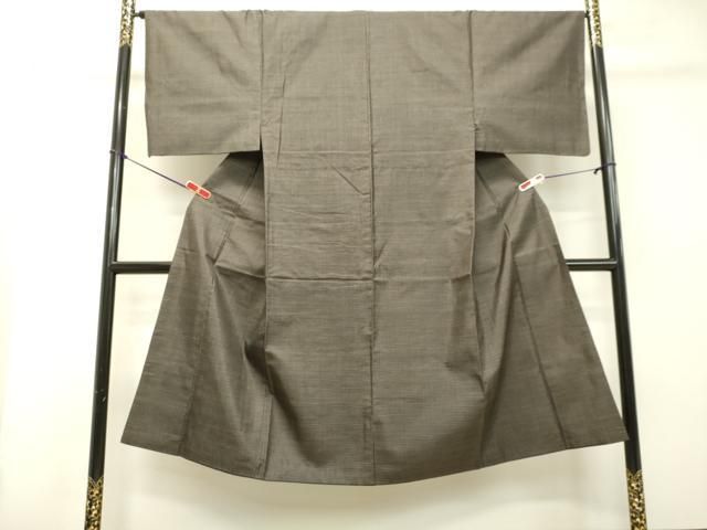 平和屋着物○男性 本場大島紬 アンサンブル 格子 正絹 逸品 DAAT1097tw
