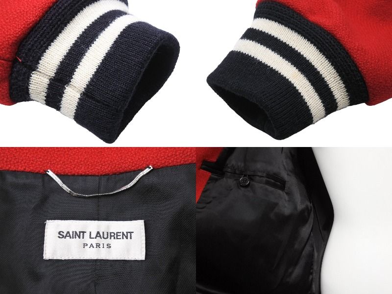 SAINT LAURENT サンローラン スタジャン ブルゾン ハラコレオパード