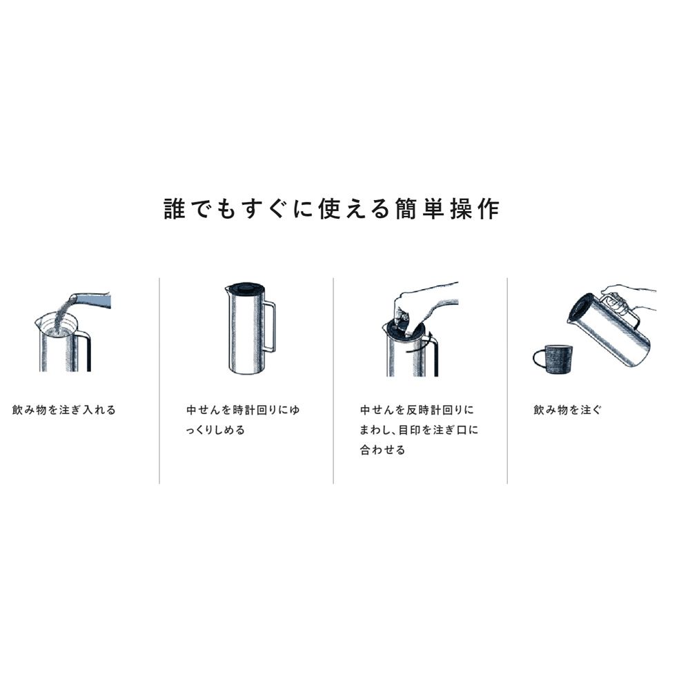 The-peacock ピーコック リビングポット グレー 1000ml AHW-101 H