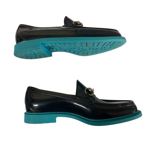 ○ グッチ GUCCI ホースビット ラバーローファー レインシューズ