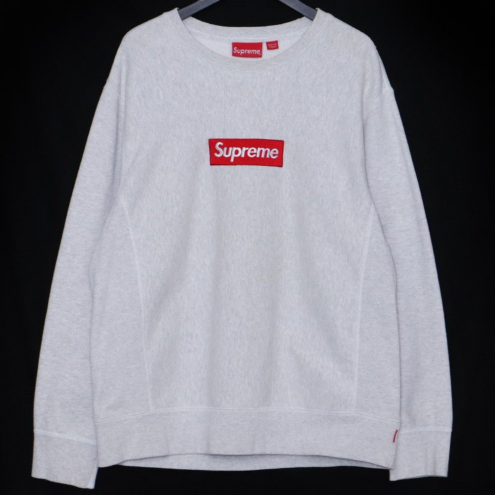 SUPREME Box Logo Crewneck Sweatshirt Lサイズ グレー 【公式通販】 SUPREME Box Logo Crewneck Sweatshirt Lサイズ グレー 【公式通販】