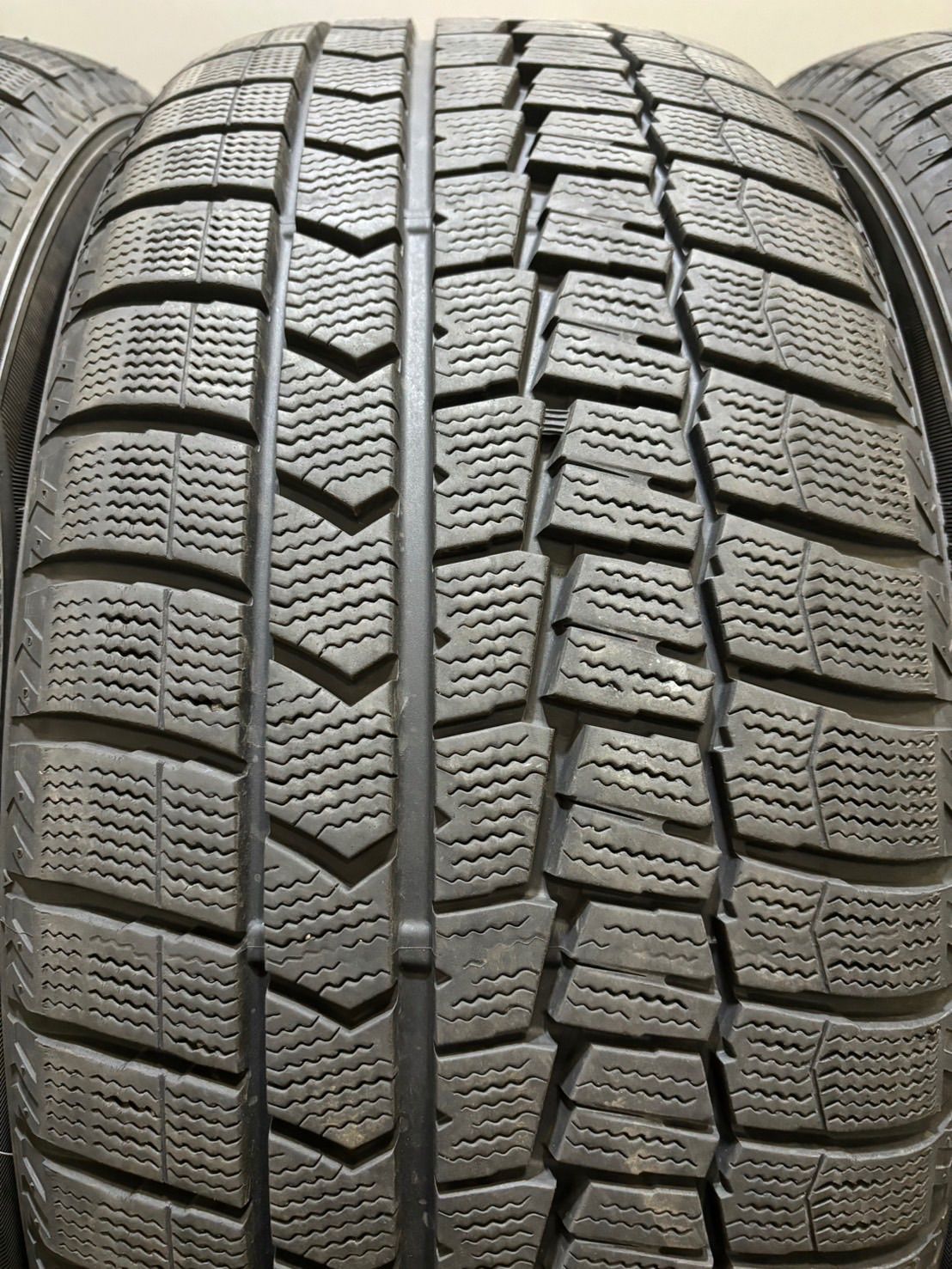 ★245/50RF19 DUNLOP/WINTER MAXX WM02 RUNFLAT 18年製 スタッドレス 4本 ウィンターマックス レクサス LS ランフラット (南7-G944)