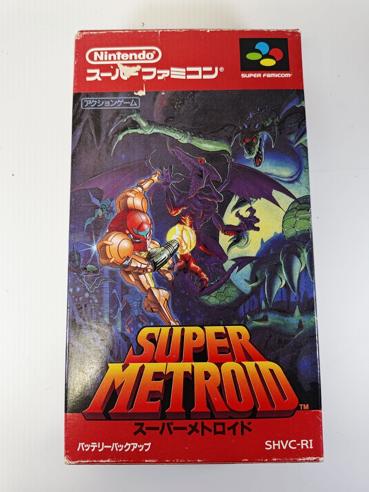 スーパーファミコン スーパーメトロイド 箱説あり 起動テスト済み 任天堂 SFC