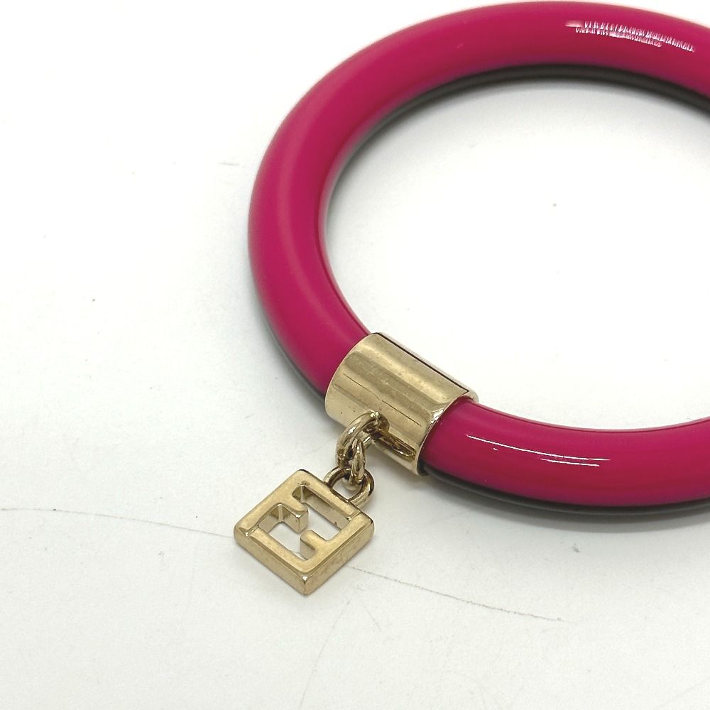 FENDI フェンディ バングル ブレスレット ズッカ カラー 赤 ピンク FENDI フェンディ バングル ブレスレット ズッカ カラー 赤 ピンク