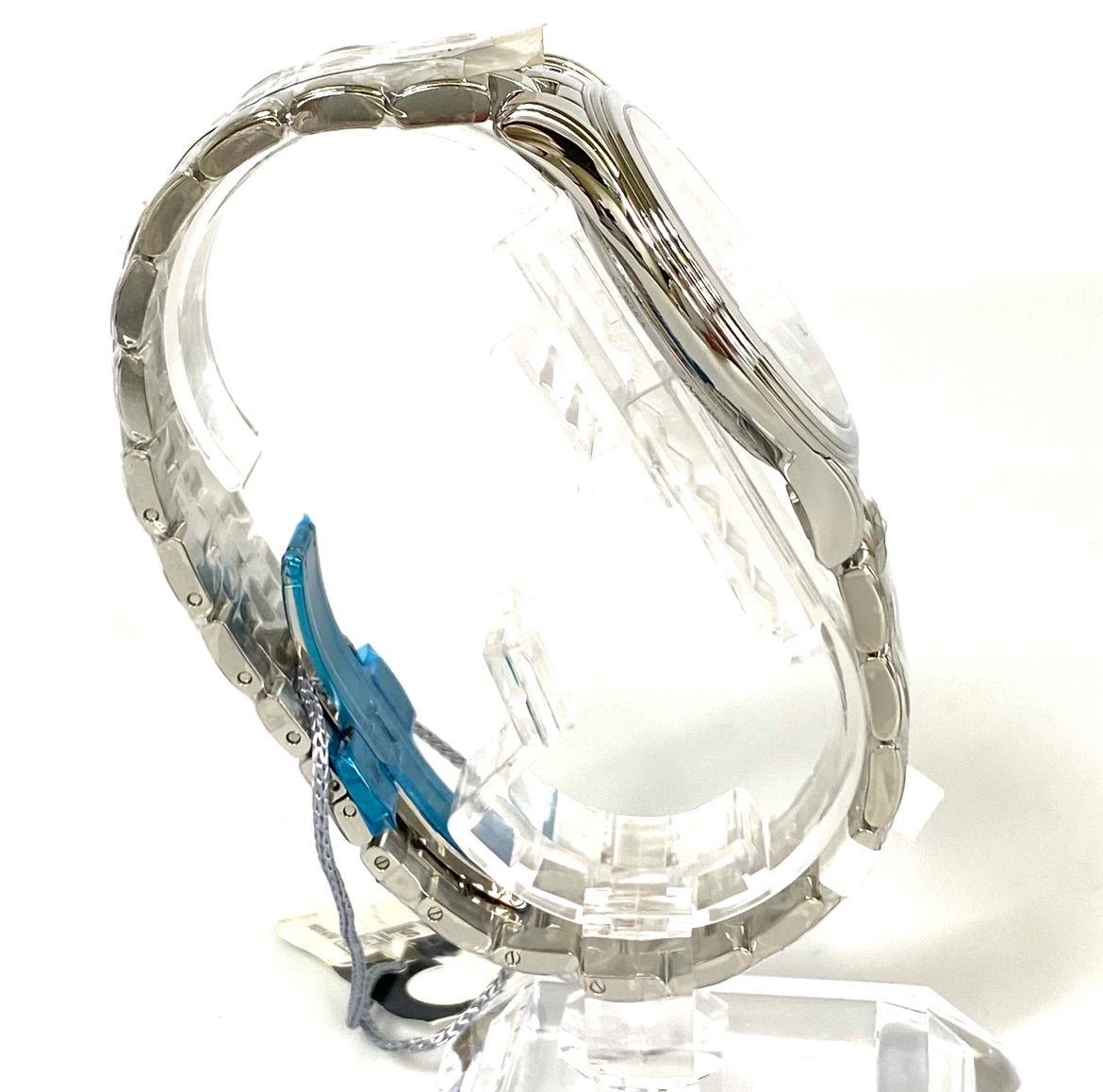 未使用】ロンジン フラッグシップ 自動巻 シルバー デイト表示 裏スケ