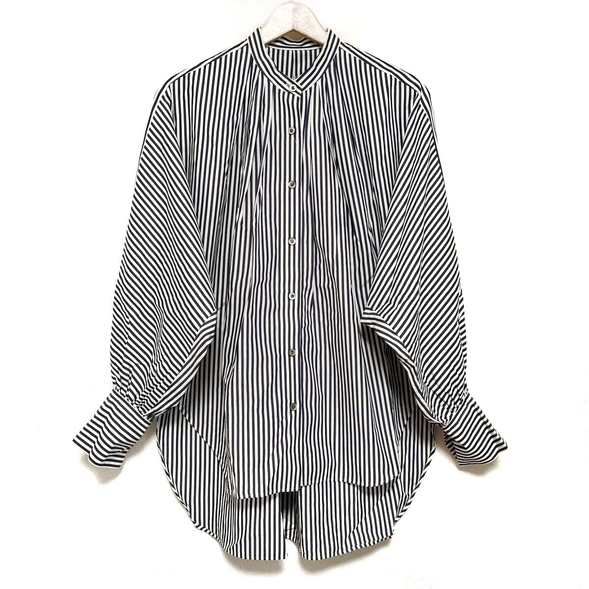 美品 22AW ADORE アドーア バックプリーツニット 長袖 カットソー セーター 5312270118 サイズ38 ブラック レディース 古着 中古 ADORE - 美品 22AW ADORE アドーア バックプリーツニット 長袖
