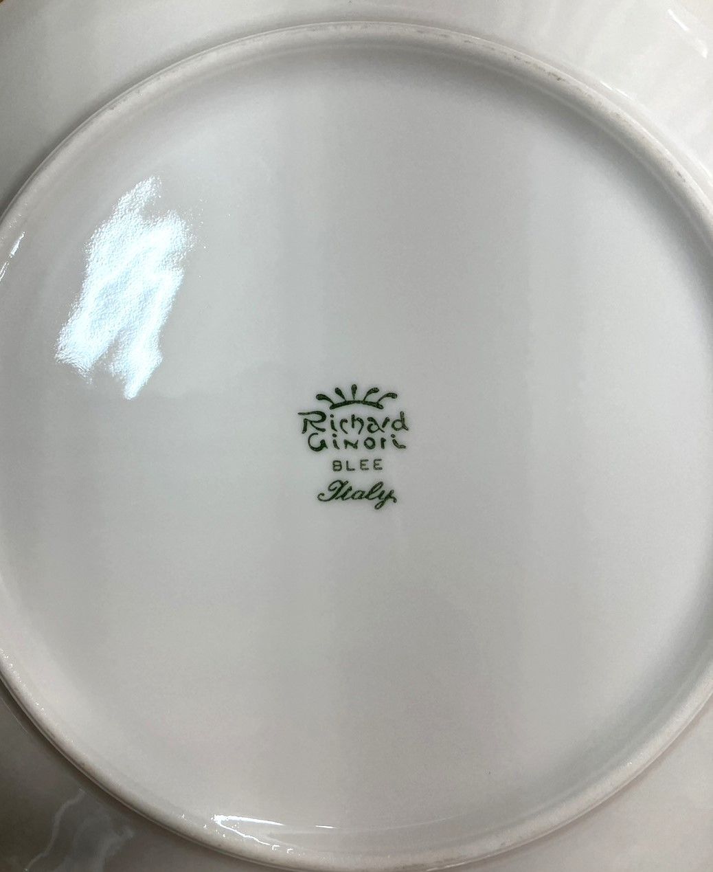 リチャードジノリベッキオ・ホワイト プレート 22cm 4枚 リチャード