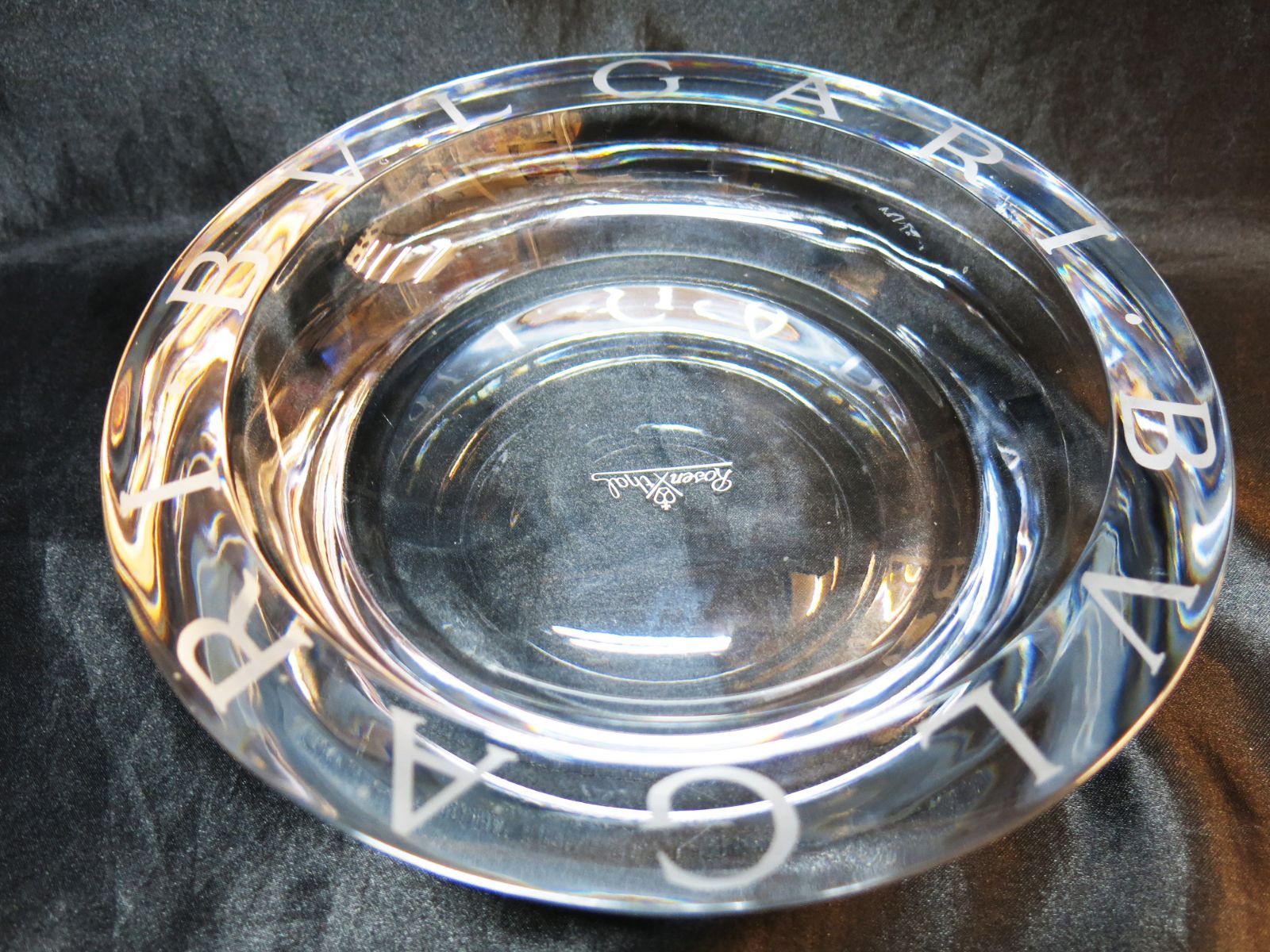 BVLGARI（ブルガリ）灰皿 角型 エキセントリカ 14cm ※未使用・美品