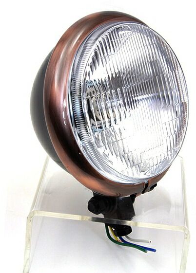 ハーレー ベイツスタイル 5-3/4インチ ヘッドライト ヴィンテージ パン