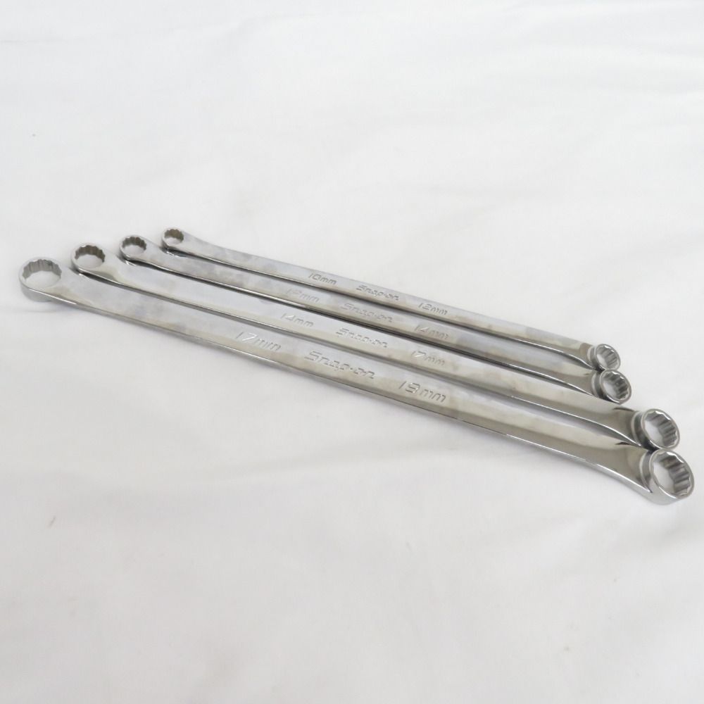 SnapOn メガネレンチ フランクドライブ ハイパフォーマンス 15° オフセットボックスレンチ 12角 4本組 XDHM1012.1214.1417.1719