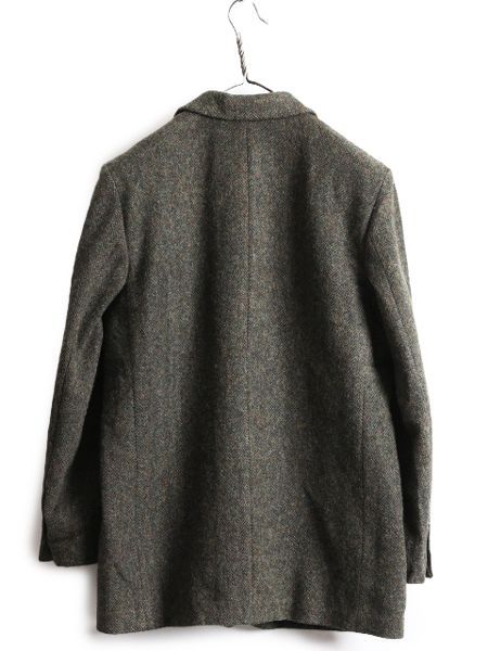 ヨ*ト様 LLbeanヘリンボーン柄ツイードテーラードジャケット42L LL ウ お得なクーポン配布中!】 90s USA製 LLBEAN ヘリンボーン ツイード
