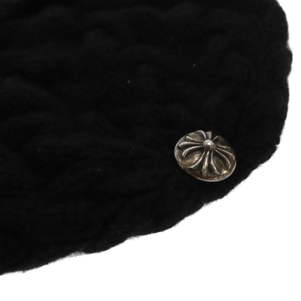 CHROME HEARTS (クロムハーツ) FILIGREE PLS LEATHER PATCH BEANIE