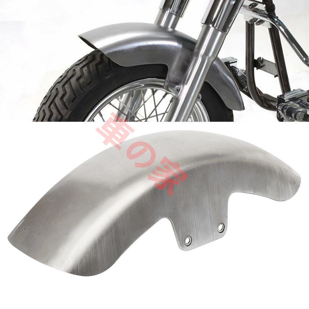 Harley ハーレー ソフテイル スリム FLSモデル 2012-2017 未塗装 フロント フェンダー スチール プロテクター 未塗装