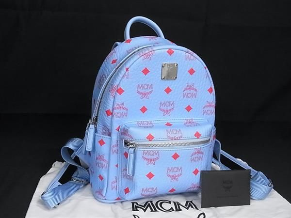 【極美品】MCM エムシーエム レザー ヴィセトス バックパック デイパック MCM エムシーエム ロゴグラム ヴィセトス スターク リュック