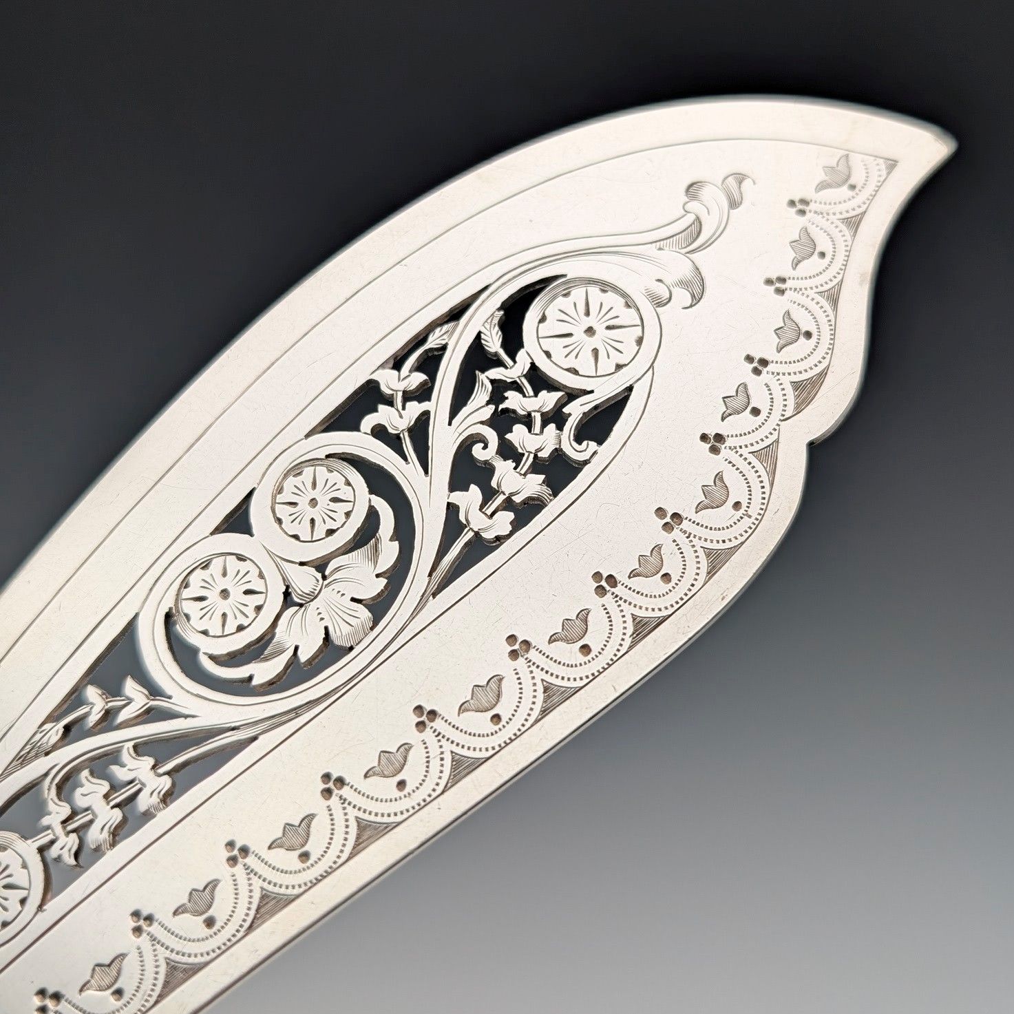 1895年頃 英国アンティーク シルバープレート製 フィッシュサーバーペア Mappin&amp;Webb 英国アンティーク シルバープレート製 フィッシュサーバーセット