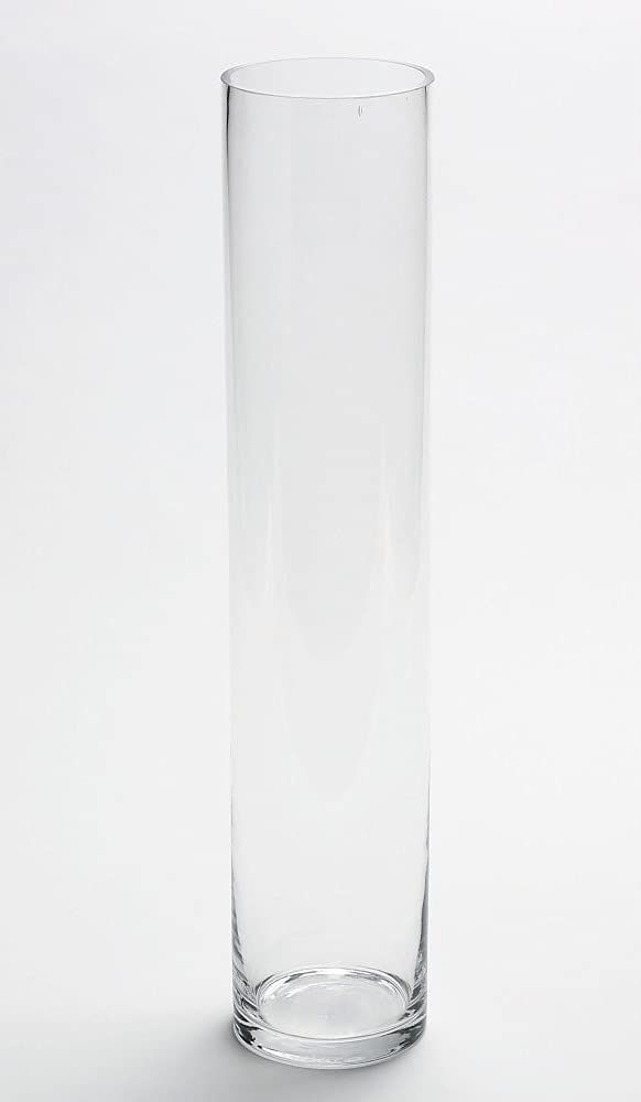 【数量限定】フラワーベース 円筒型 重量:850g 直径10cm×高さ50cm BBG-015L ガラス花瓶 ベニーズ