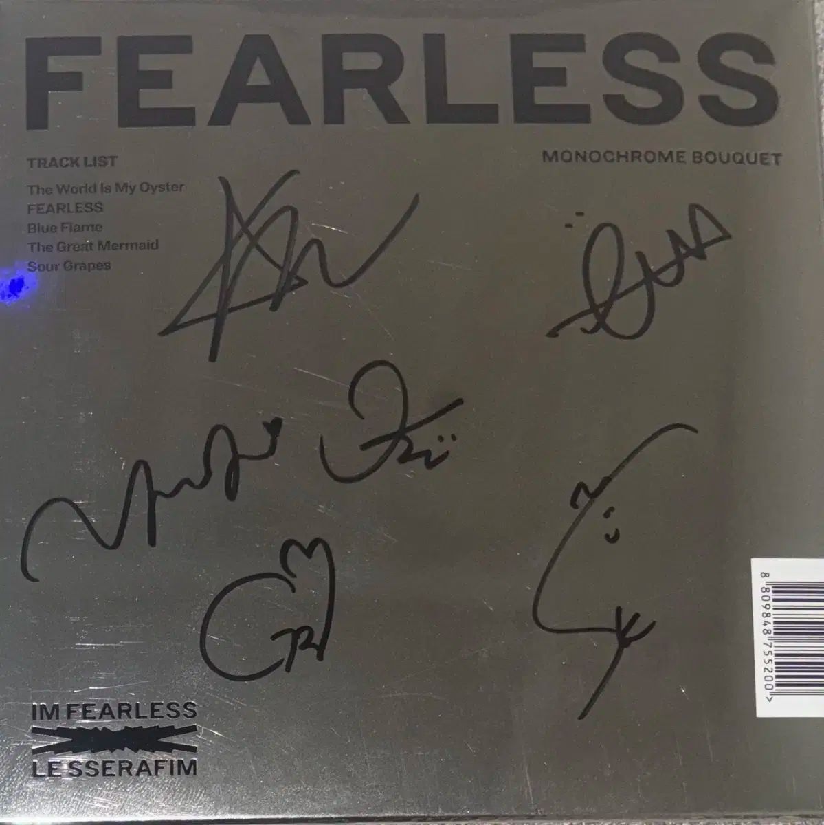 新品】FEARLESS LESSERAFIM ルセラフィム 直筆サイン入りCD 新品】FEARLESS LESSERAFIM ルセラフィム 直筆サイン入りCD