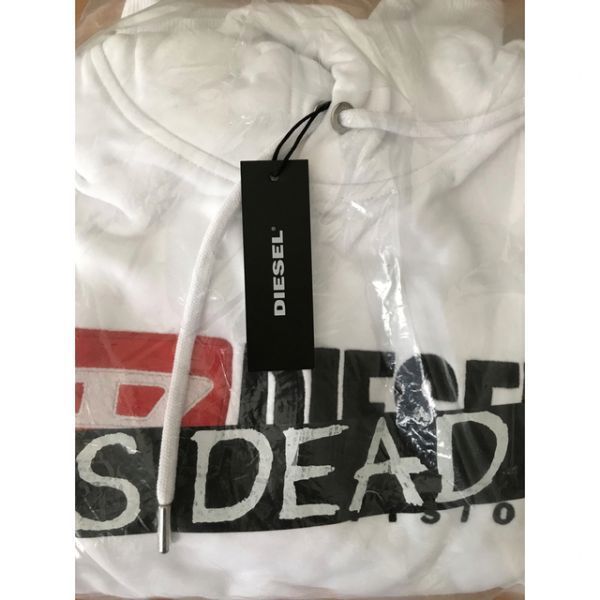 ディーゼル DIESEL パーカー L HC-S-DIVISION FELPA ホワイト - メルカリ 