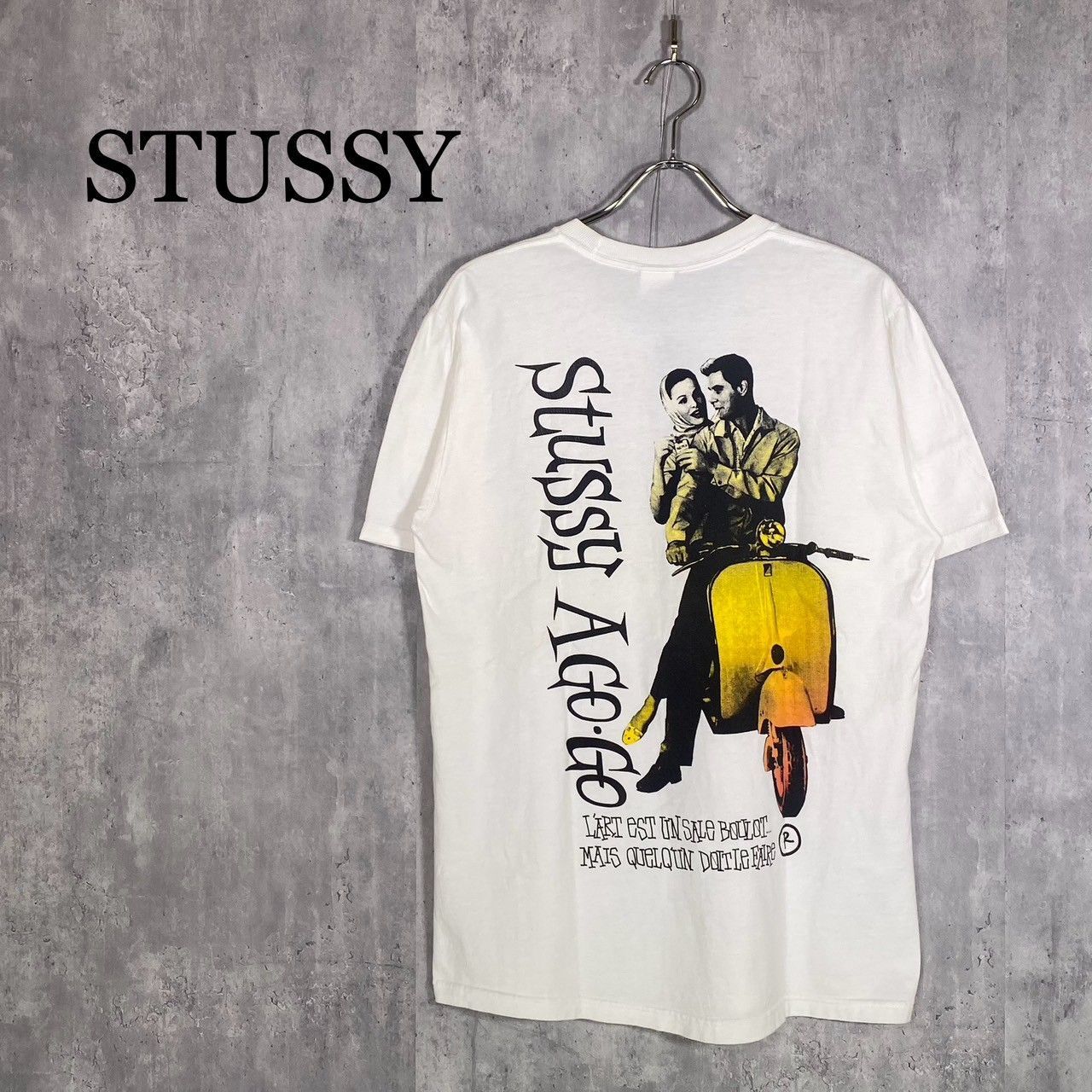 OLD STUSSY ローマの休日 Tシャツ STUSSY』ステューシー (M) ローマの休日 半袖Tシャツ - メルカリ