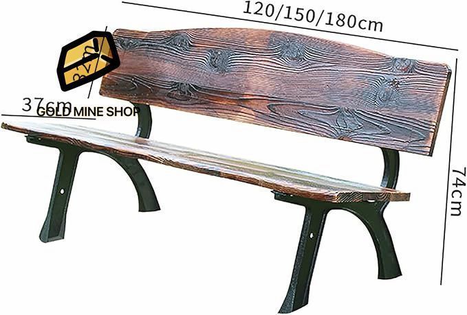 耐荷重約300kg 屋外ベンチ椅子