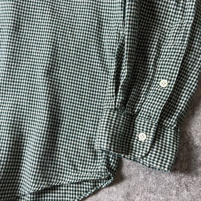 90s POLO RALPH LAUREN ギンガム チェック 長袖 コットン ライト