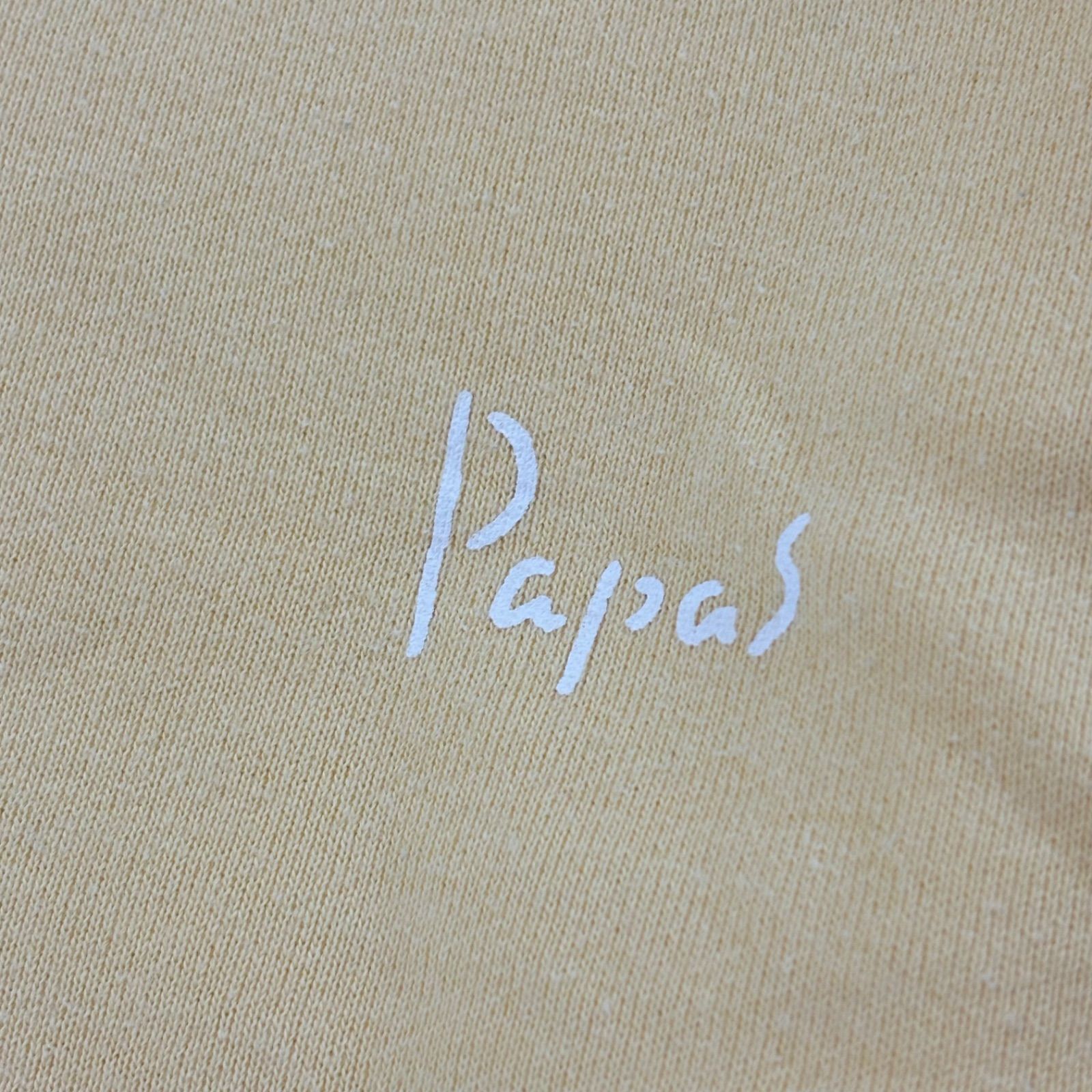 Made in Japan PAPAS Logo Printed Sweats Yellow 100% Cotton