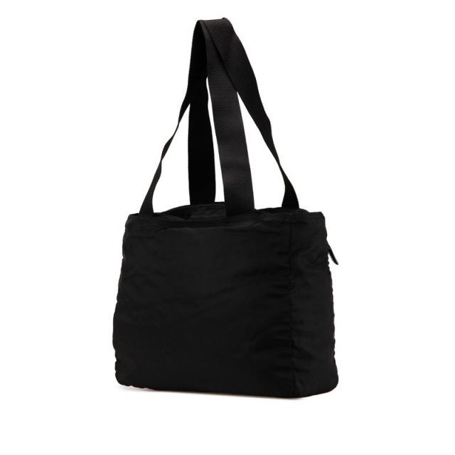 【美品】PRADA トートバッグ　ショルダー　ナイロン　レザー　黒　三角ロゴ ✨美品✨プラダ ナイロン×レザー ショルダーバッグ 三角ロゴ ブラック
