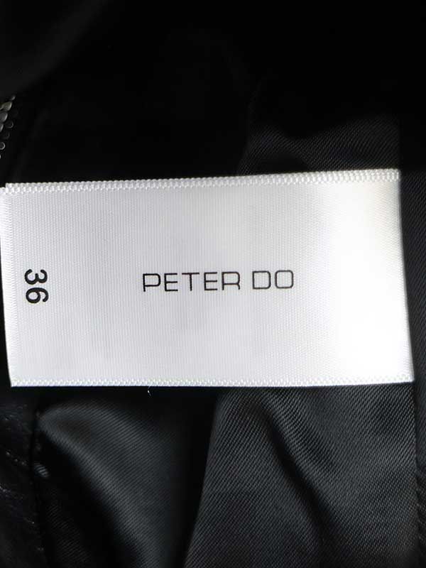 PETER DO ピーター ドゥー 21SS Biker jacket バイカーレザージャケット ブラック 36 modescape_rc-itz04qlmdc26-js7r