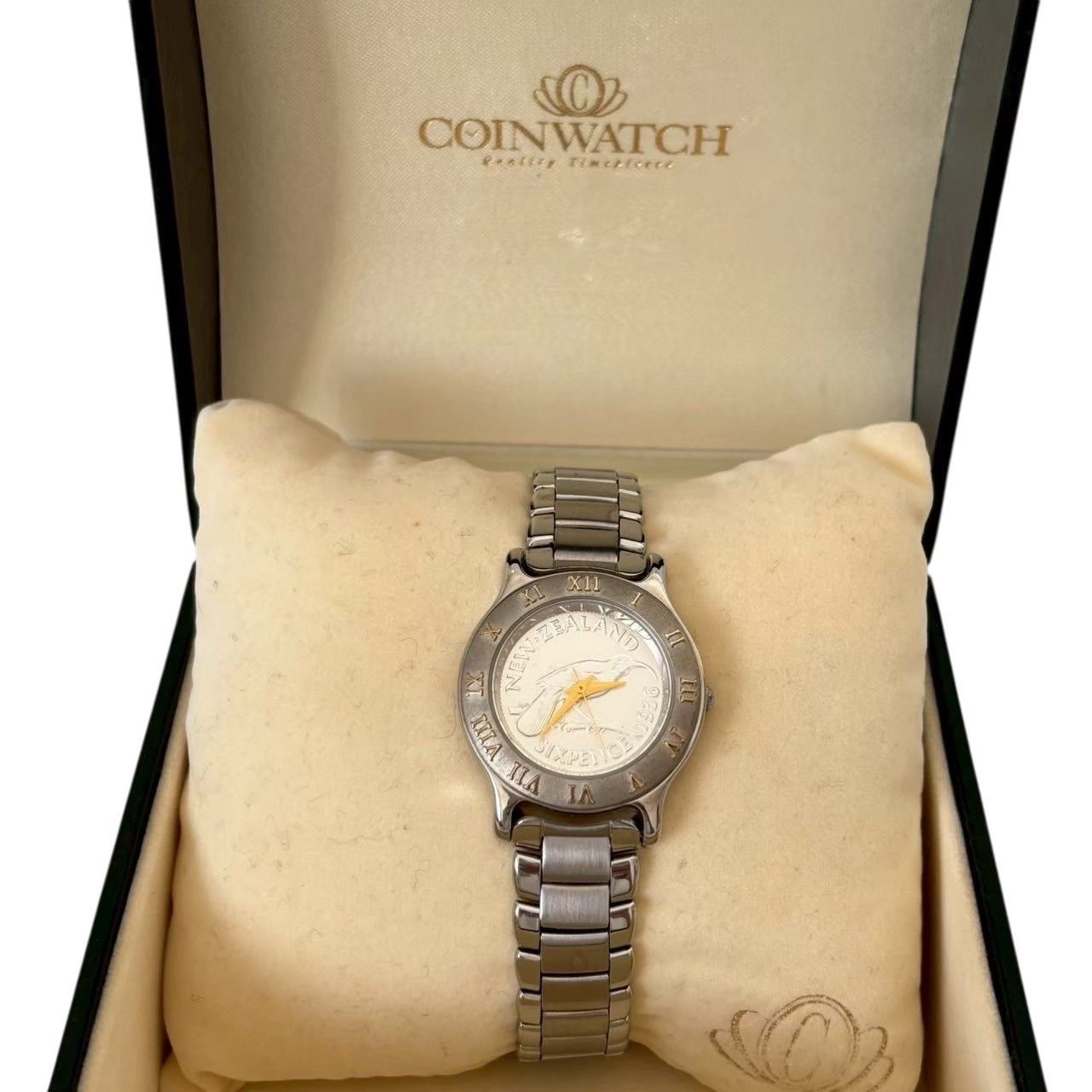 COINWATCH コインウォッチ 腕時計 銀 ニュージーランドモデル SIXPENCE