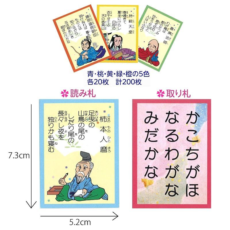 五色百人一首クラスセット 生徒10名用