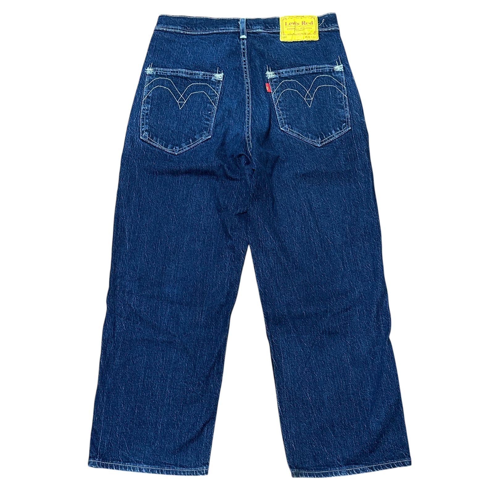 LEVI'S RED A1120-0000 タック クロップド ルーズ テーパードデニム