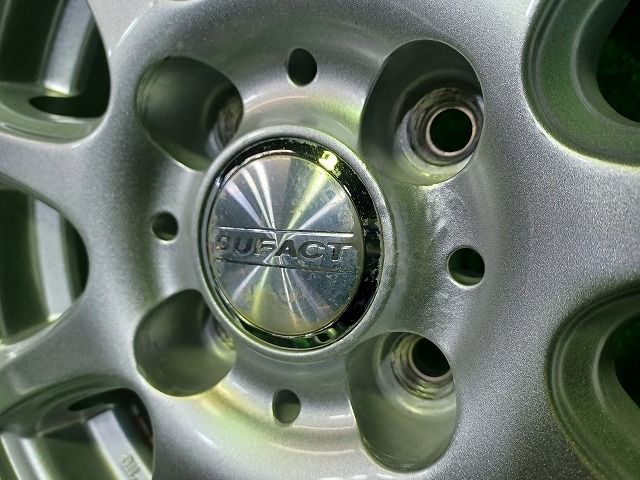 おしゃれな DUFACT ﾌｨｯﾄ ホイール アルミ シルバー 14インチ 5.5J 4穴 4本 100 42