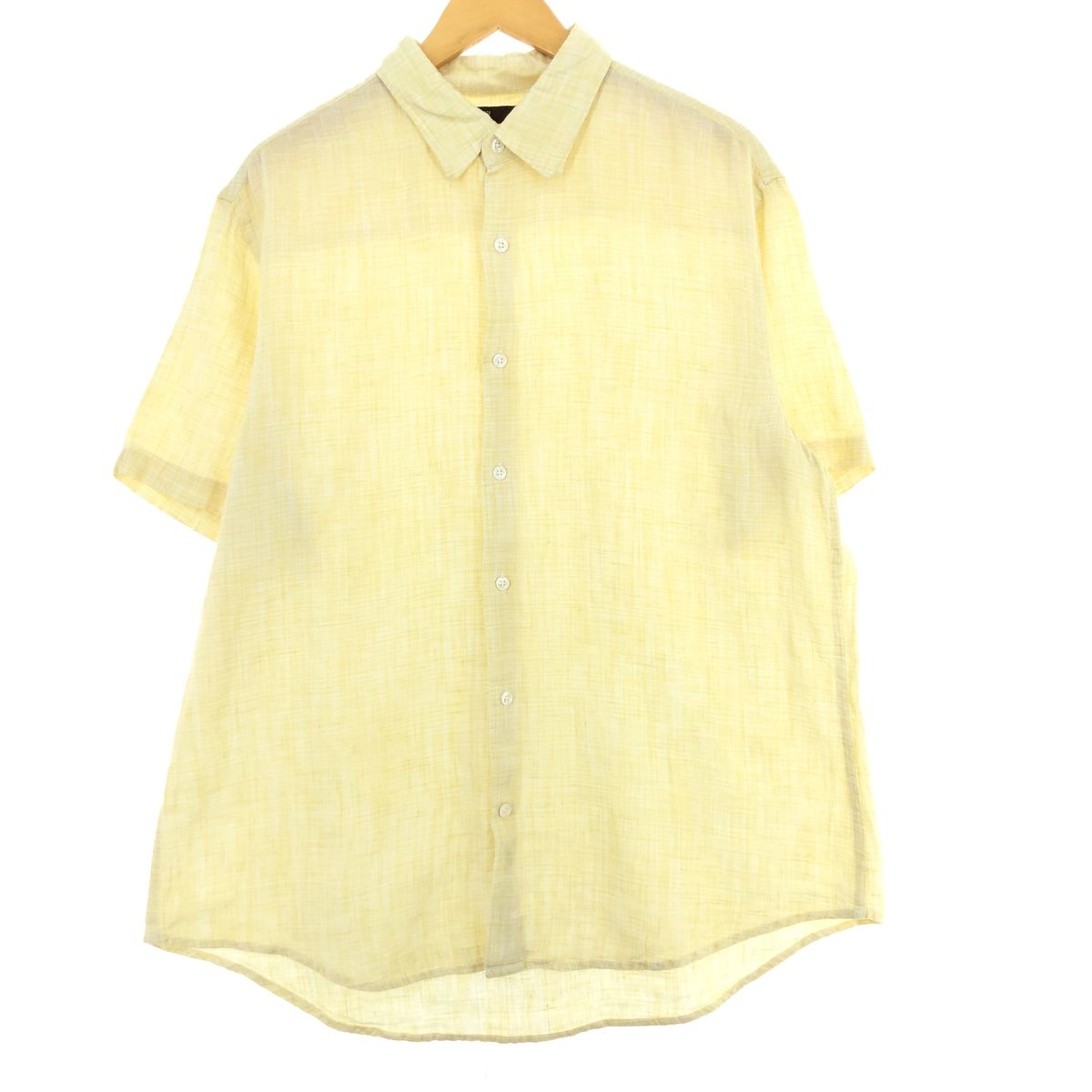 古着 PERRY ELLIS 半袖 リネンシャツ メンズXL/eaa443722