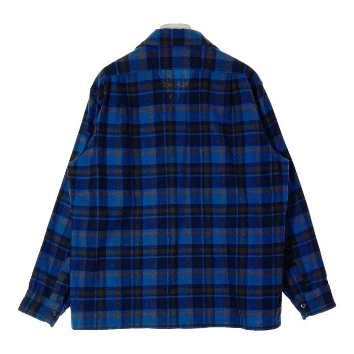 ☆PENDLETON ペンドルトン チェックウールシャツ ブルー sizeL