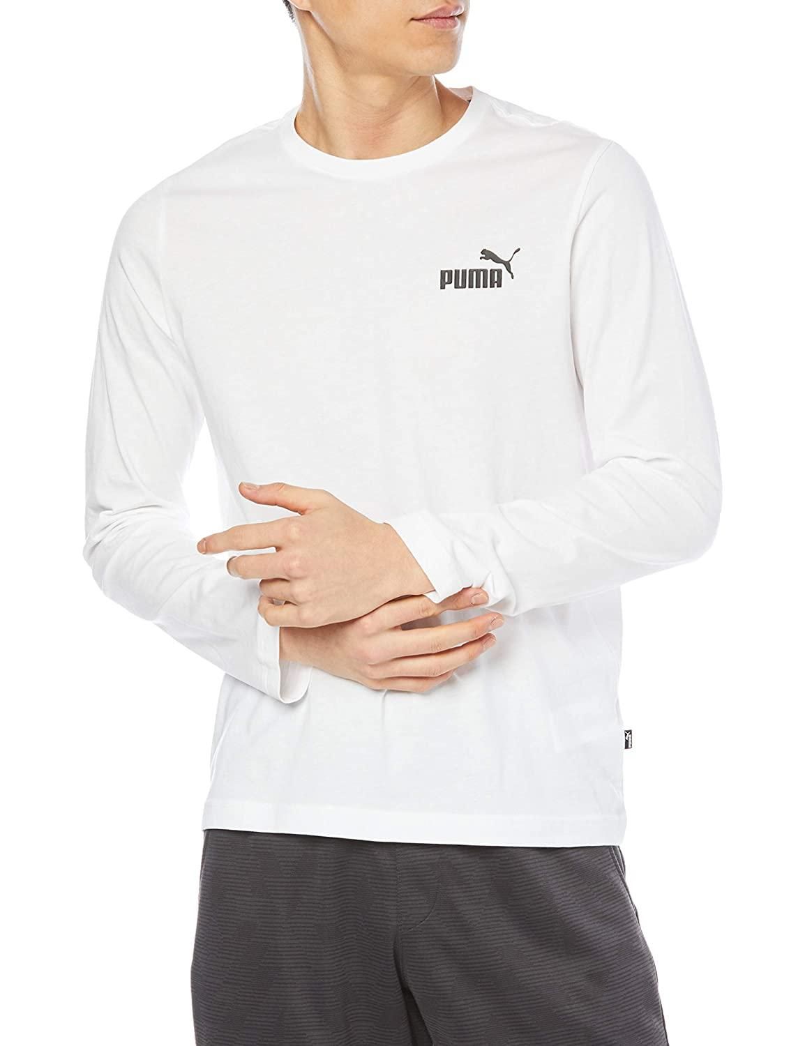 【新品・5営業日で発送】PUMA プーマ ESS_NO._1_ロゴ_LS_Tシャツ (589027) 色 : PUMA_WHITE サイズ : M 